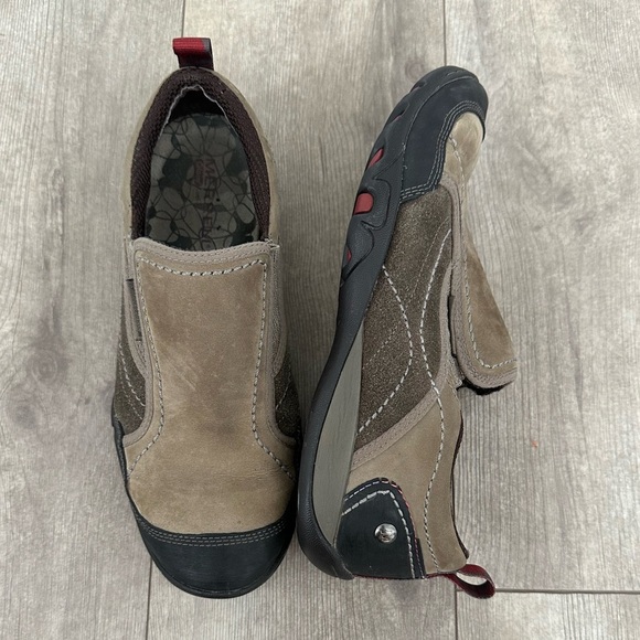 Merrell Womens Mimosa Moc Boulder Comfort Shoes Brown Leather Slip On Size 8 - Picture 10 of 11